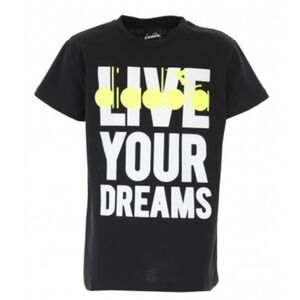 Diadora Black Live Your Dreams T-Shirt Size 10